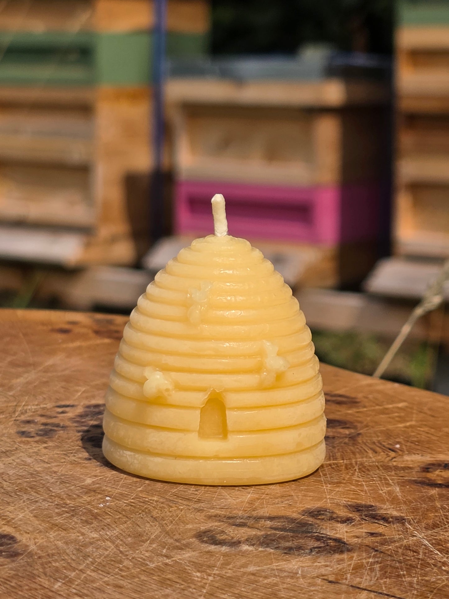 Beeswax Skep Candle