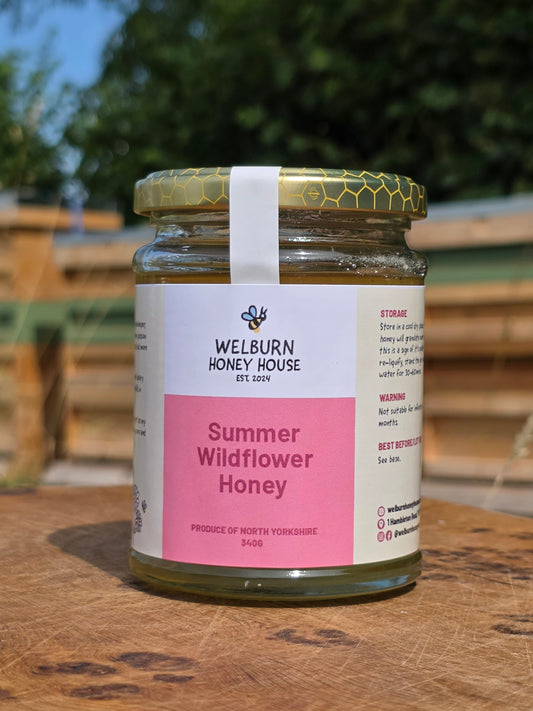 North Yorkshire Summer Wildflower Runny Honey (340g)