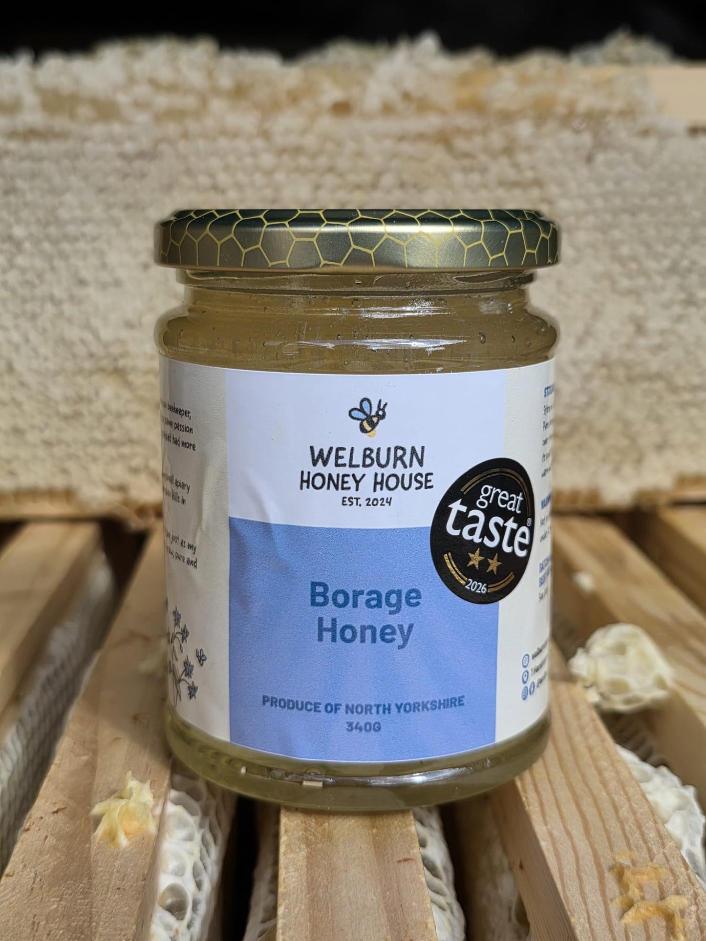 North Yorkshire Borage Honey 340g
