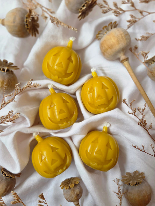 Beeswax Mini Pumpkin Candles