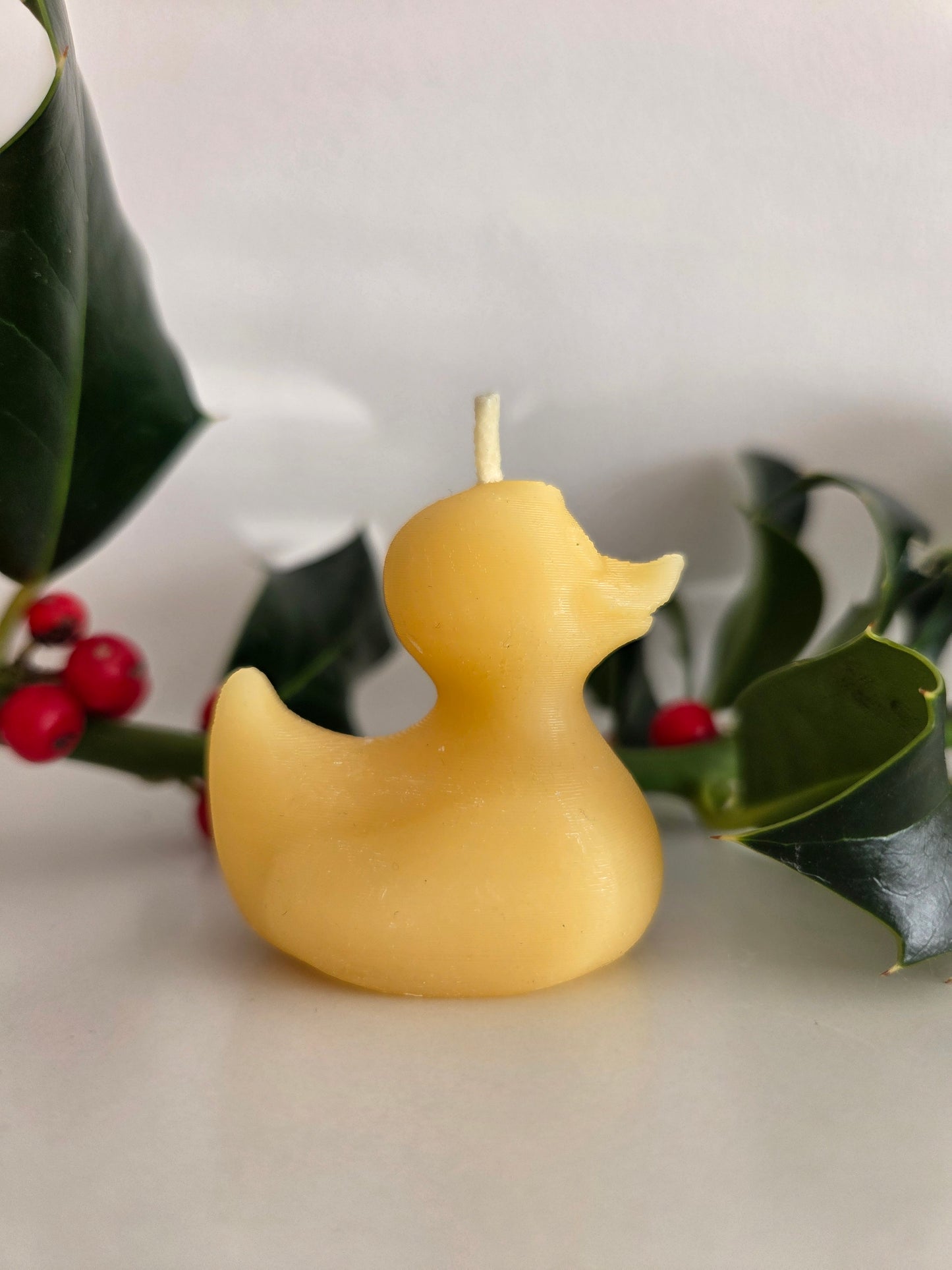 Beeswax Duck Candle