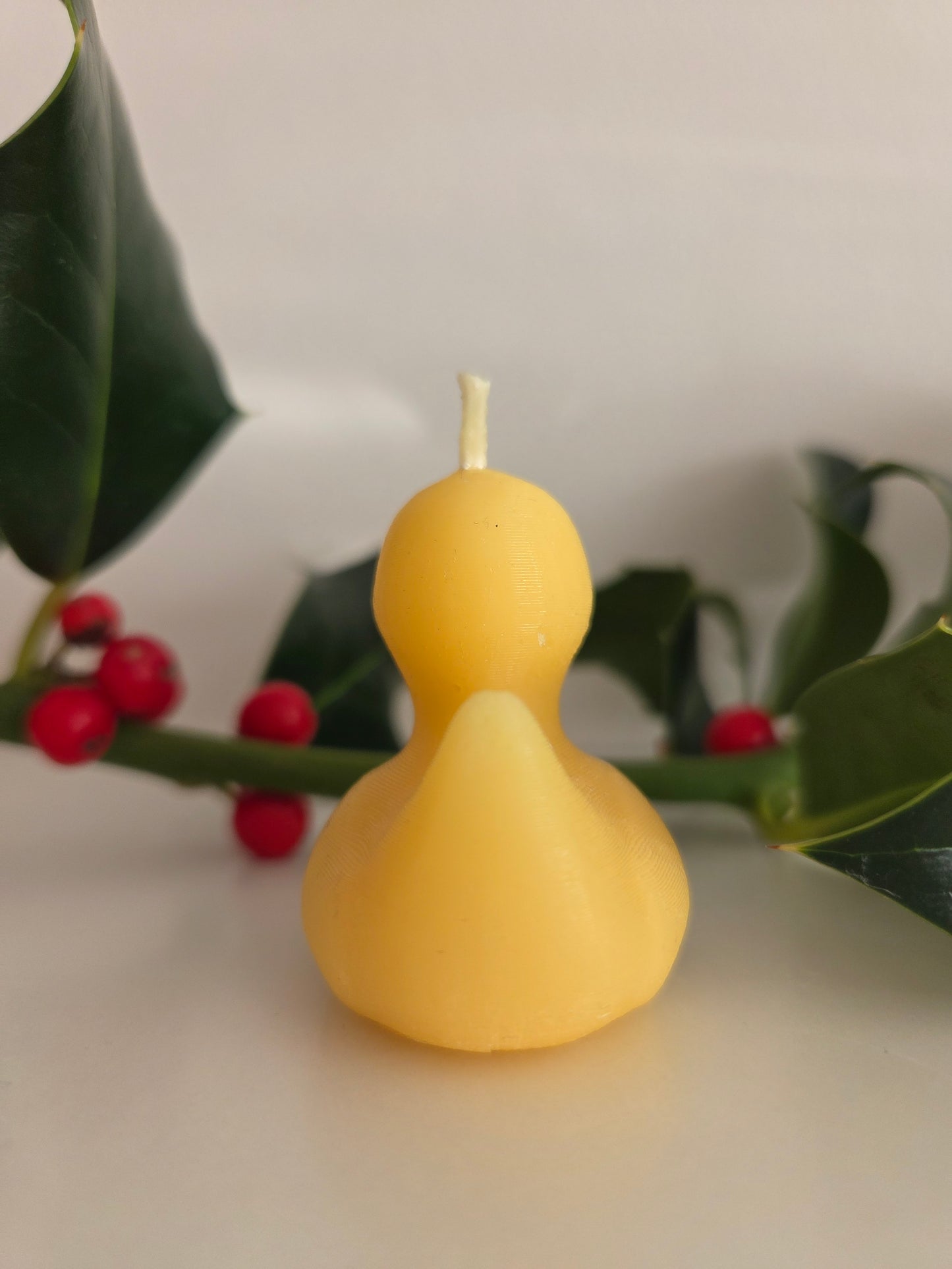 Beeswax Duck Candle