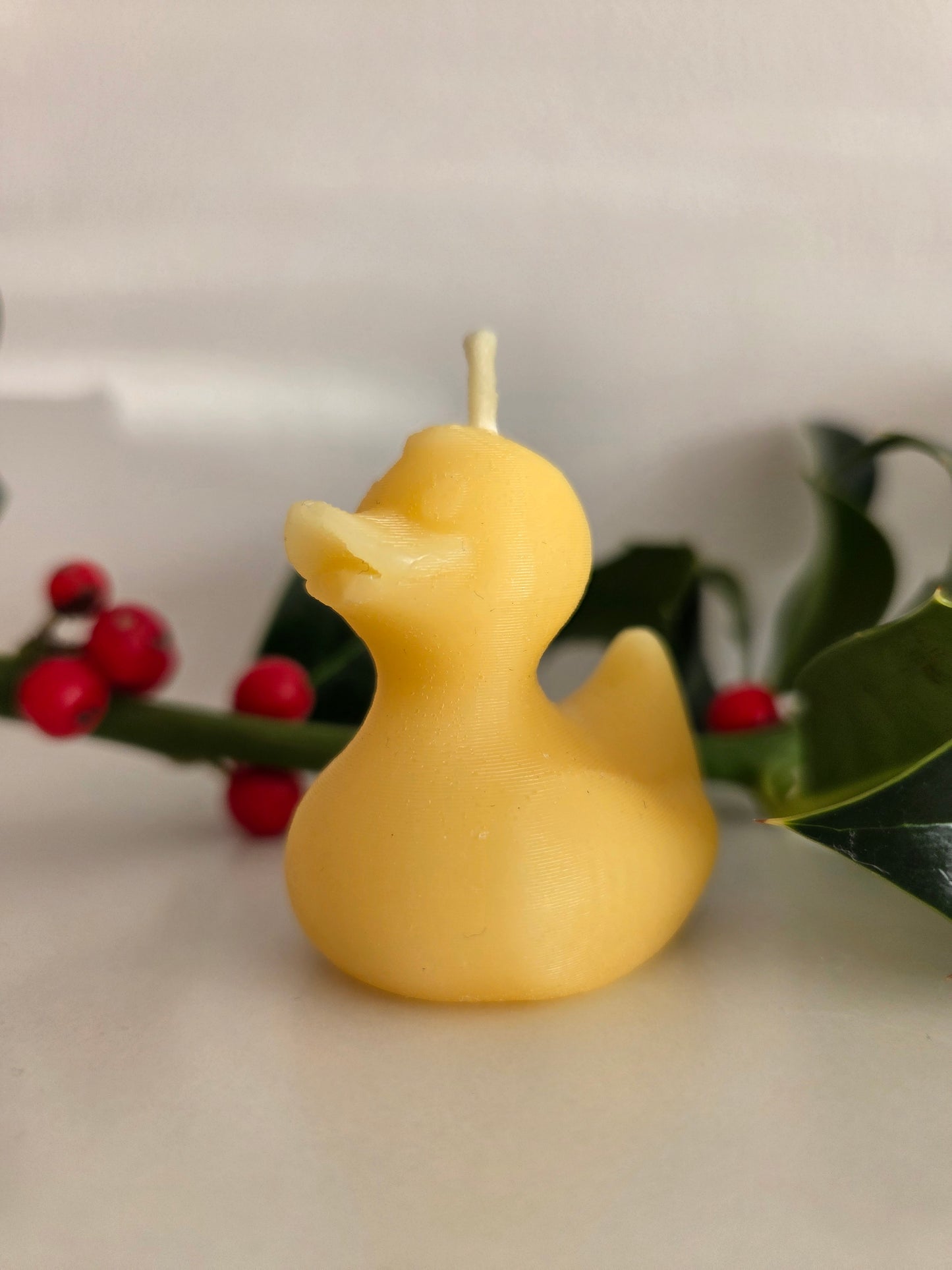 Beeswax Duck Candle