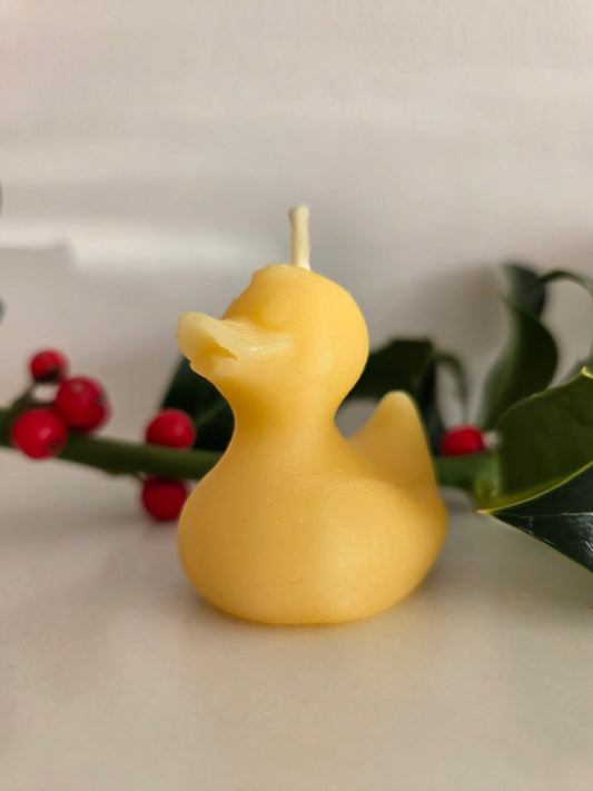 Beeswax Duck Candle