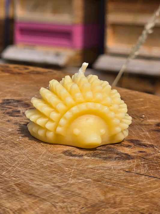 Beeswax Hedgehog Candle