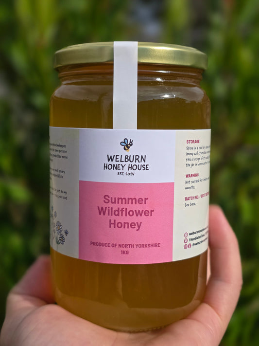 North Yorkshire Summer Wildflower Runny Honey (1kg)