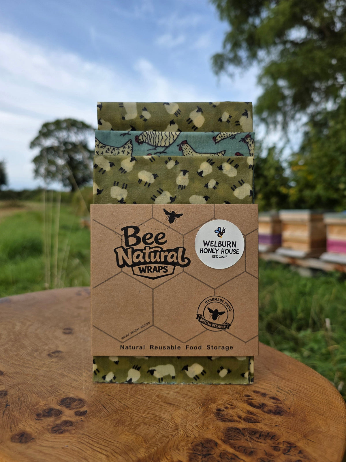 Beeswax Wraps (3 pack)