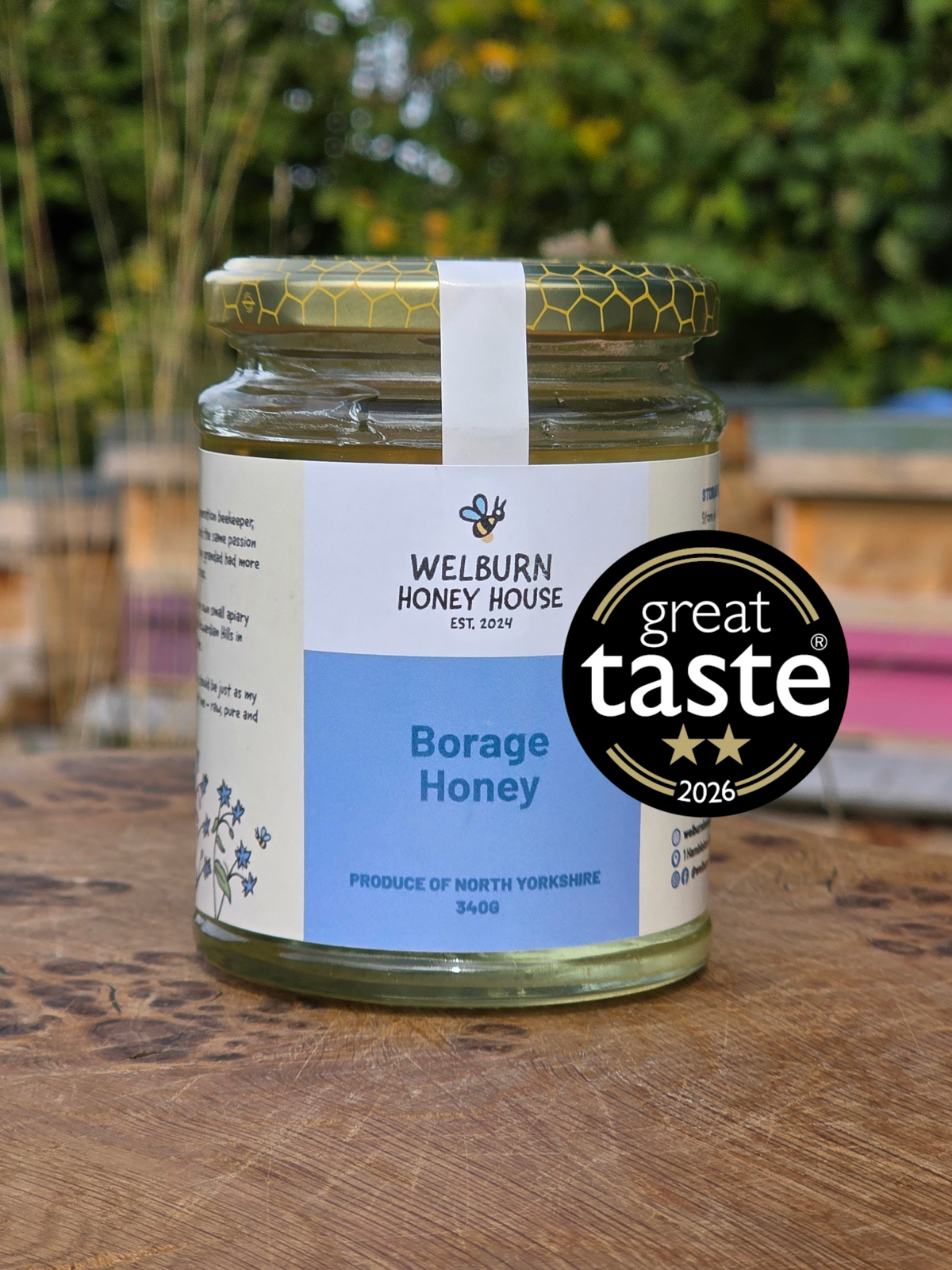 North Yorkshire Borage Honey 340g