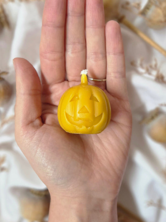 Beeswax Mini Pumpkin Candle